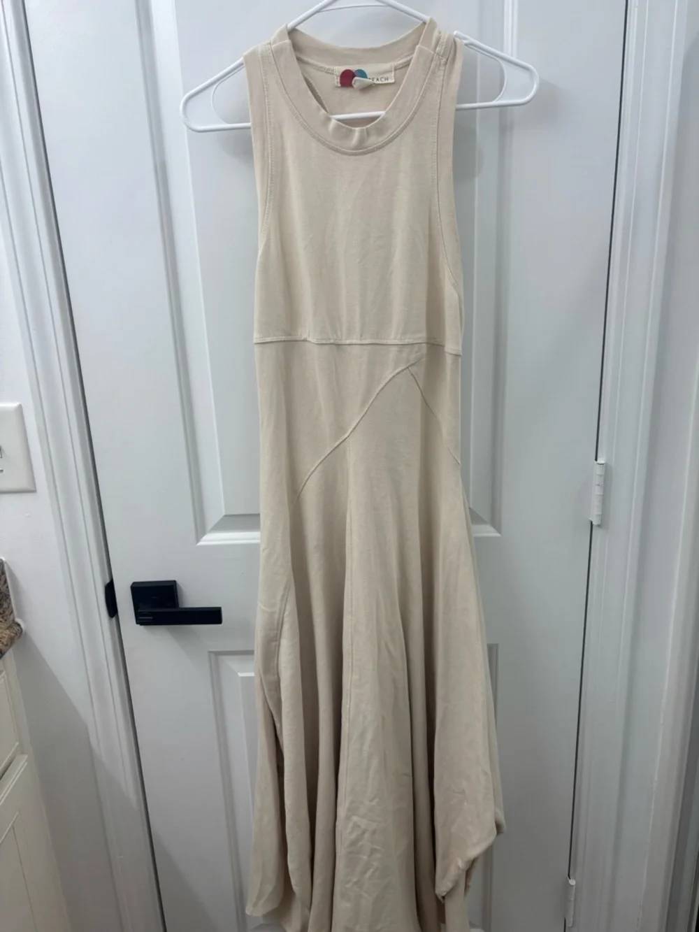 Free People Cream Halter Midi Dress